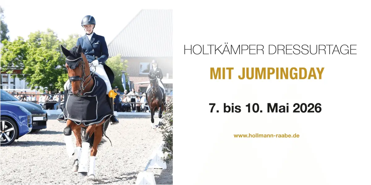 Holtkämper Dressurtage mit Jumpingday, 7. bis 10. Mai 2026 – Dressurreiterin bei der Siegerehrung
